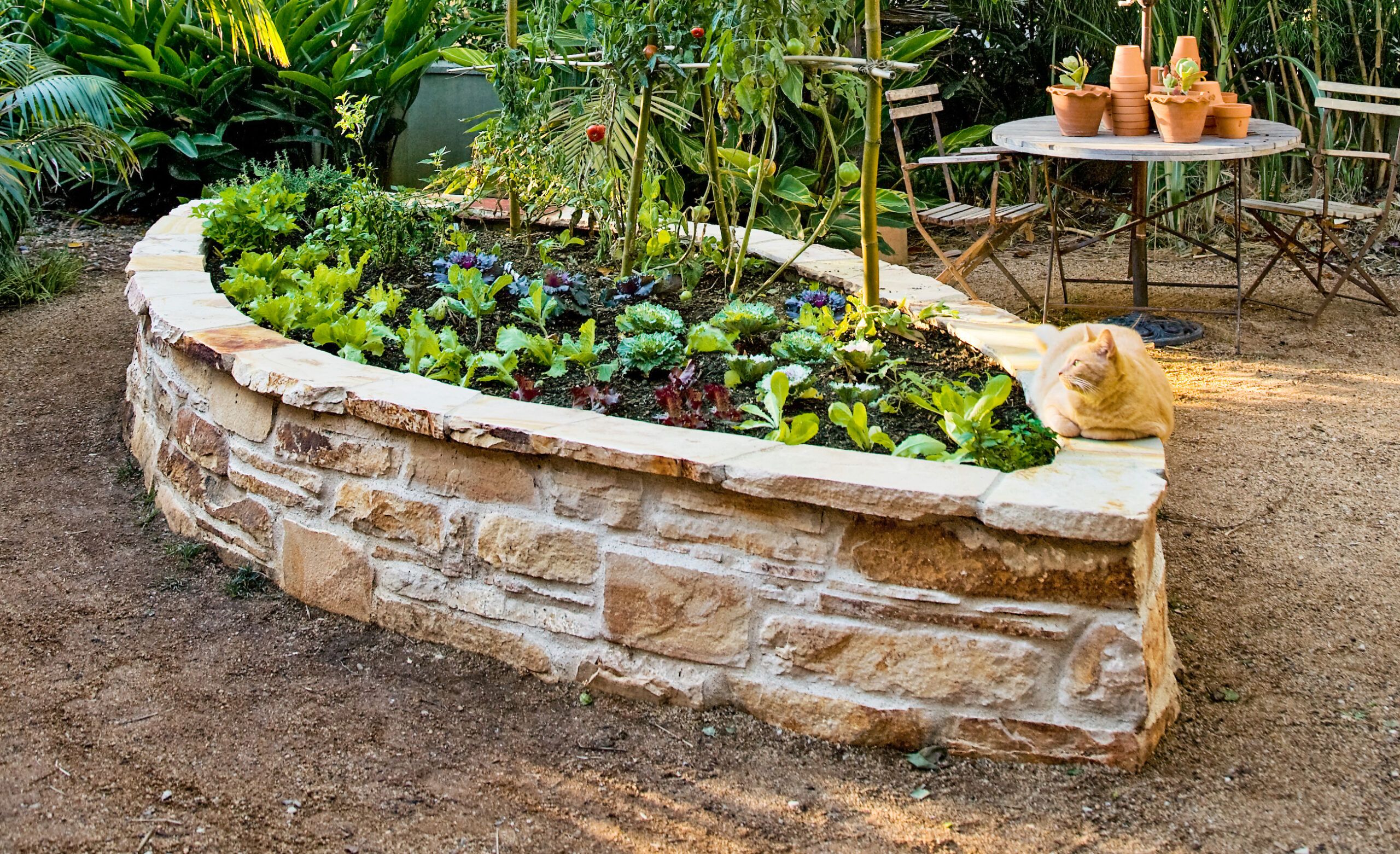 How To Install A Paver Patio {The Foundation of My Raised Garden Beds} 