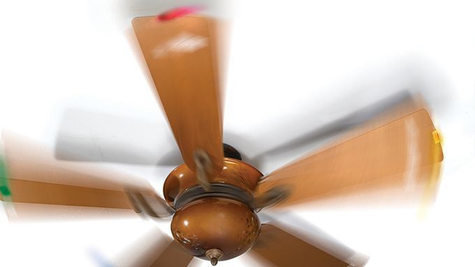 Unbalanced ceiling fan