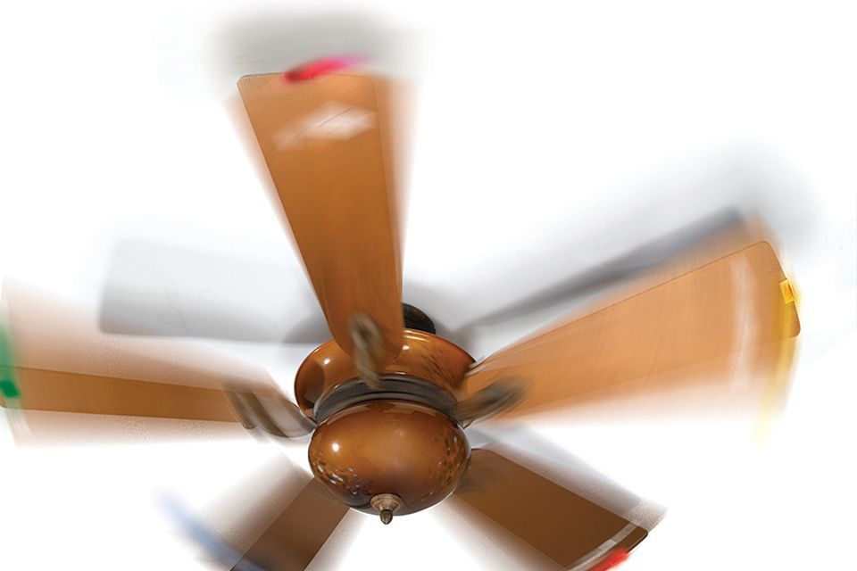 Unbalanced ceiling fan