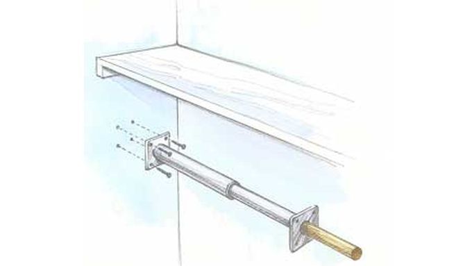 an illustration of what a closet rod looks like