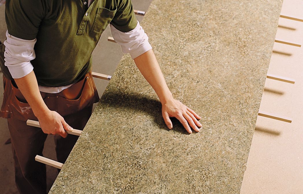 How to Install Sheet Laminate on a Countertop 