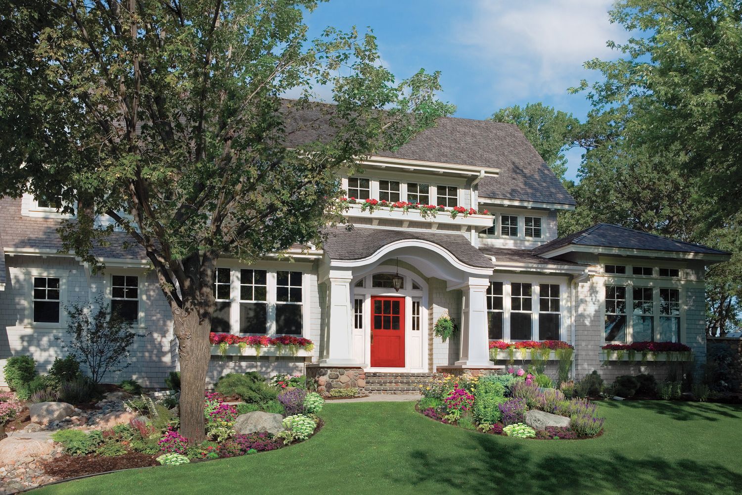 A gorgeous house with curb appeal.