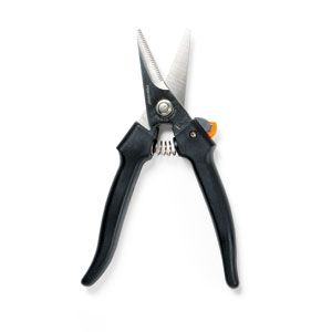 Serrated snips, a type of scissors and shears.