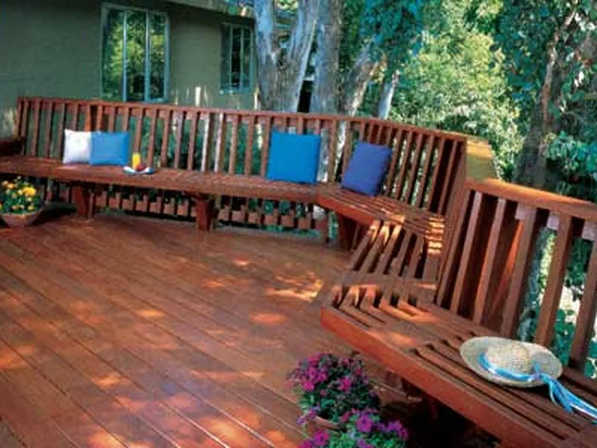 A sealed and finished deck.
