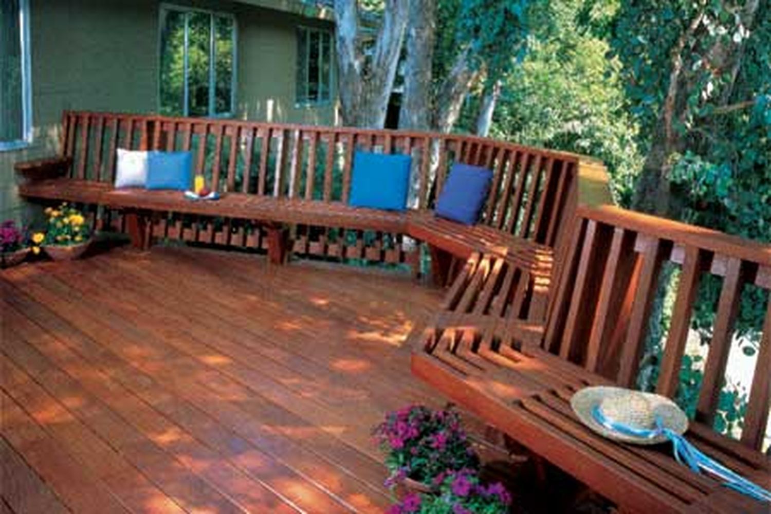 A sealed and finished deck.