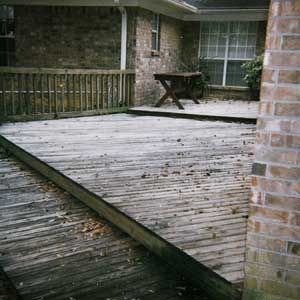 Help! Plastic Wood-X in deck looks TERRIBLE even after staining