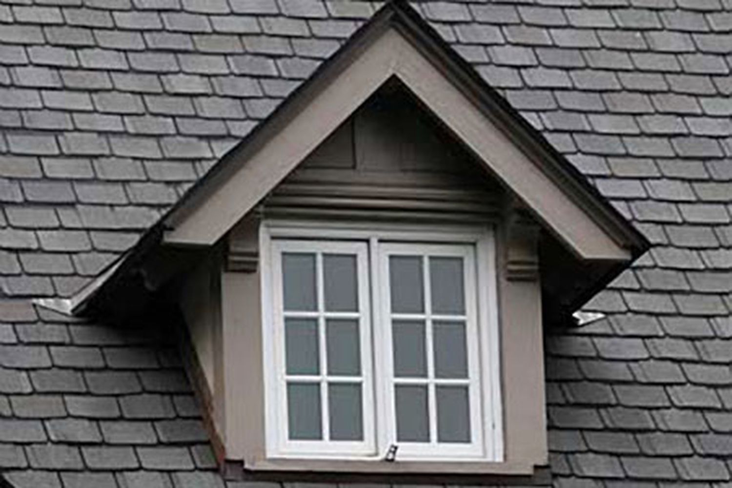 A house with dormer windows