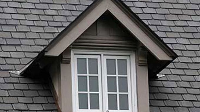 A house with dormer windows