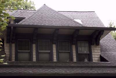 Recessed dormer roof type