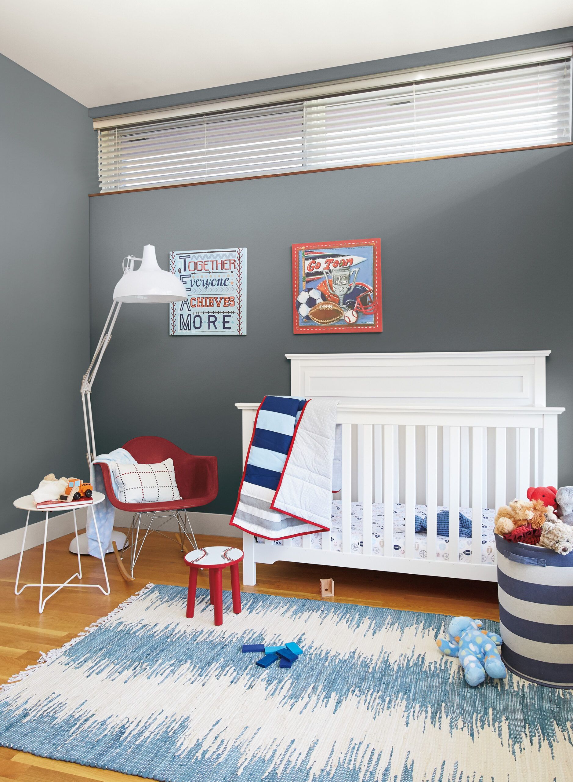 Baby bedroom with a crib 