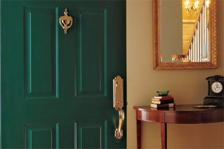 How to clean exterior door hardware