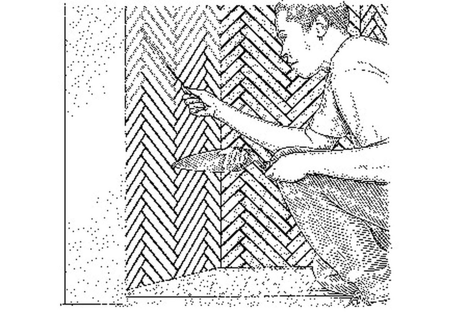A man cleaning between firebrick.