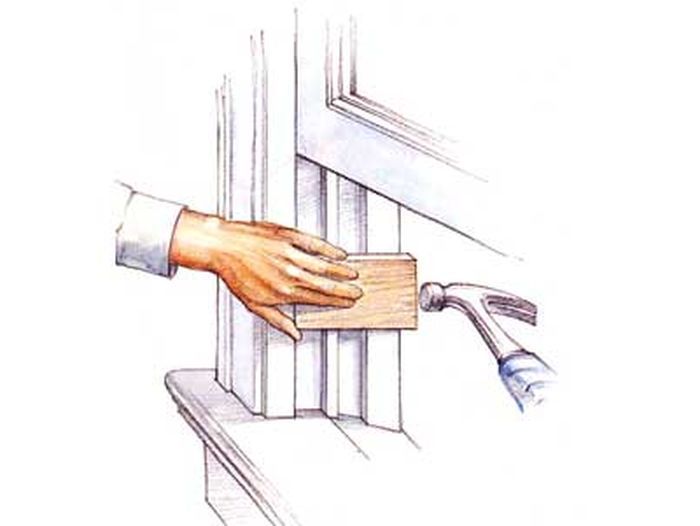 A fast fix for a stubborn sash.