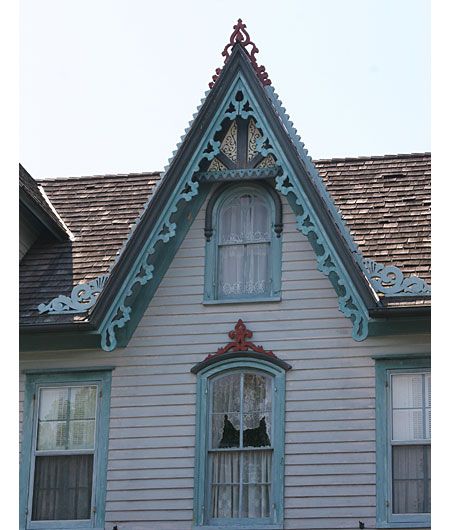 The gables and the second story windows are what make this house