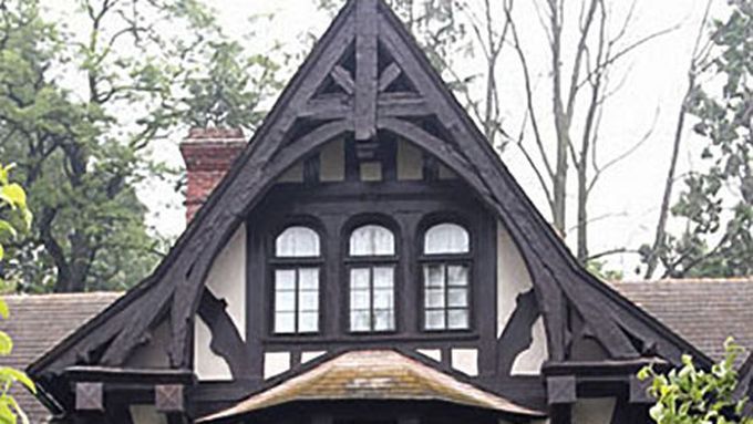 A home with gables on it's front.