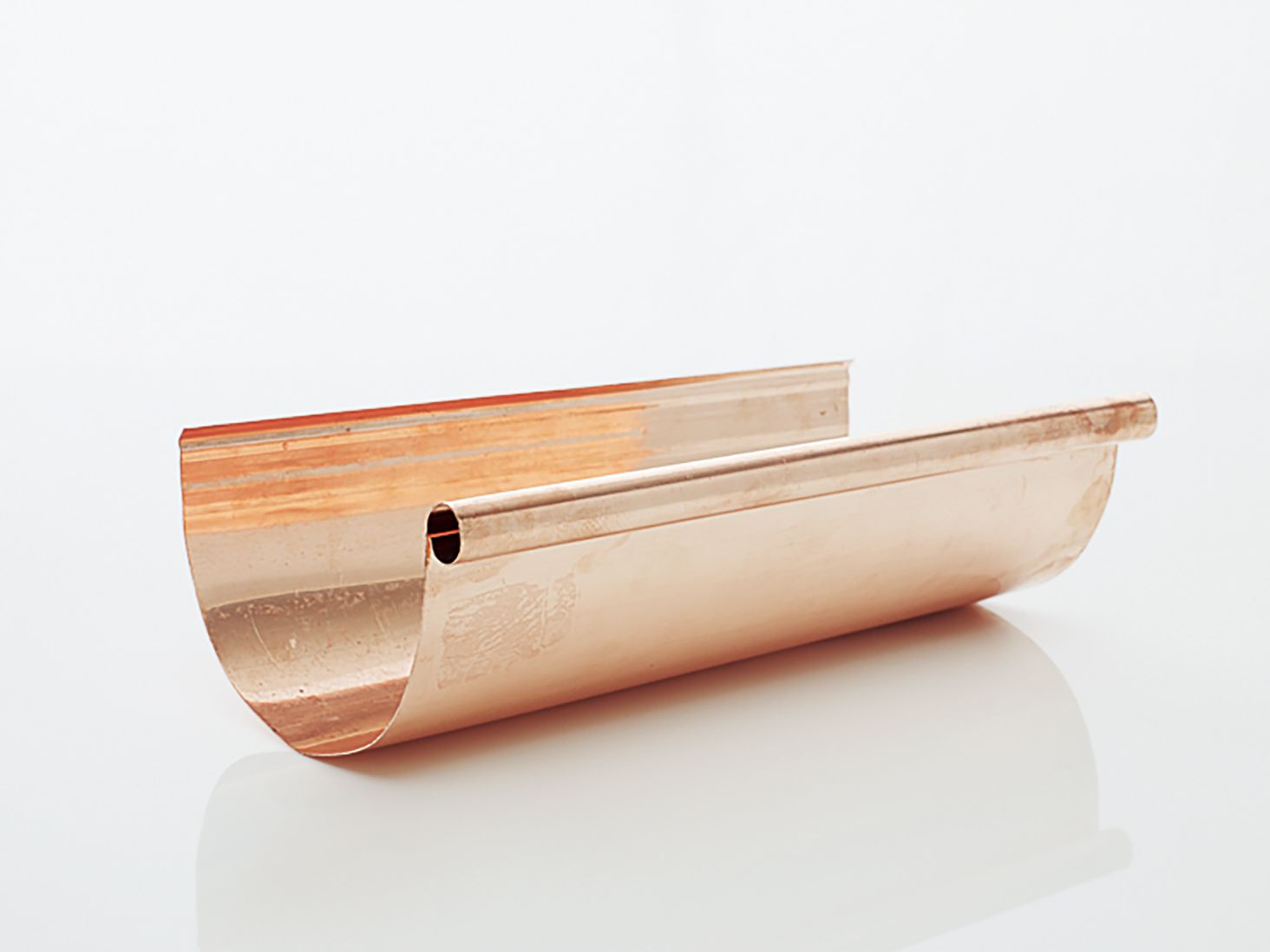 A copper gutter