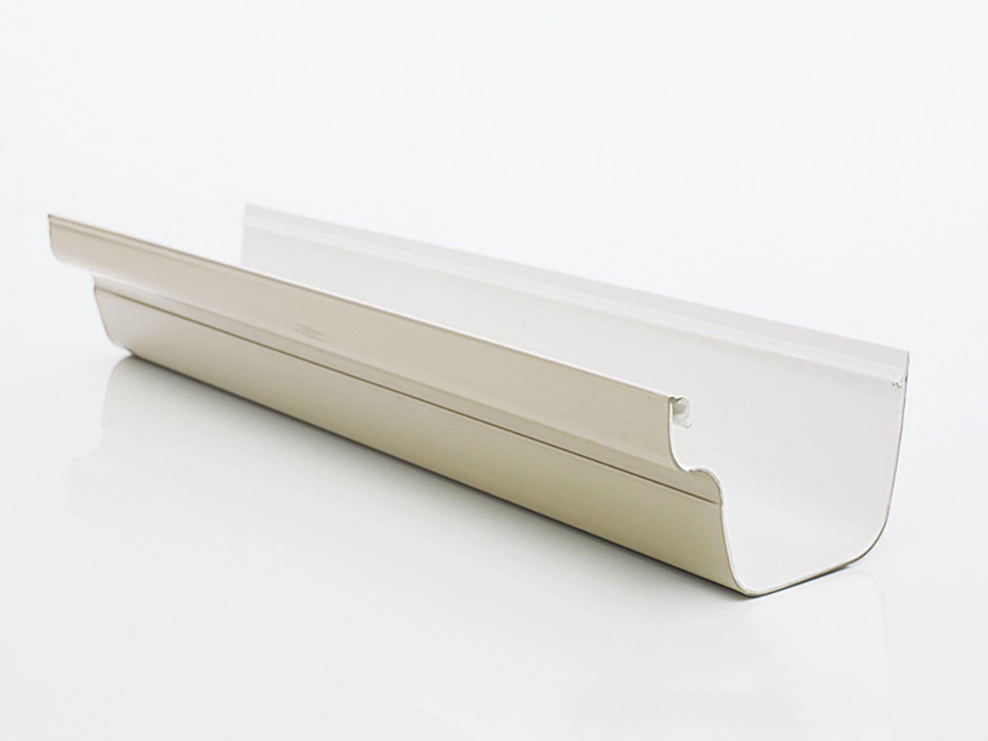 An image of a white Vinyl Gutter