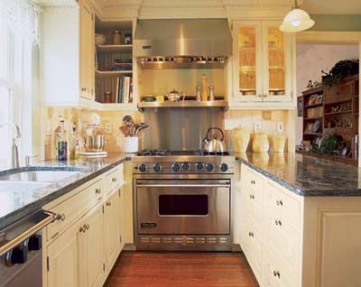 An image of a work triangle in a kitchen.