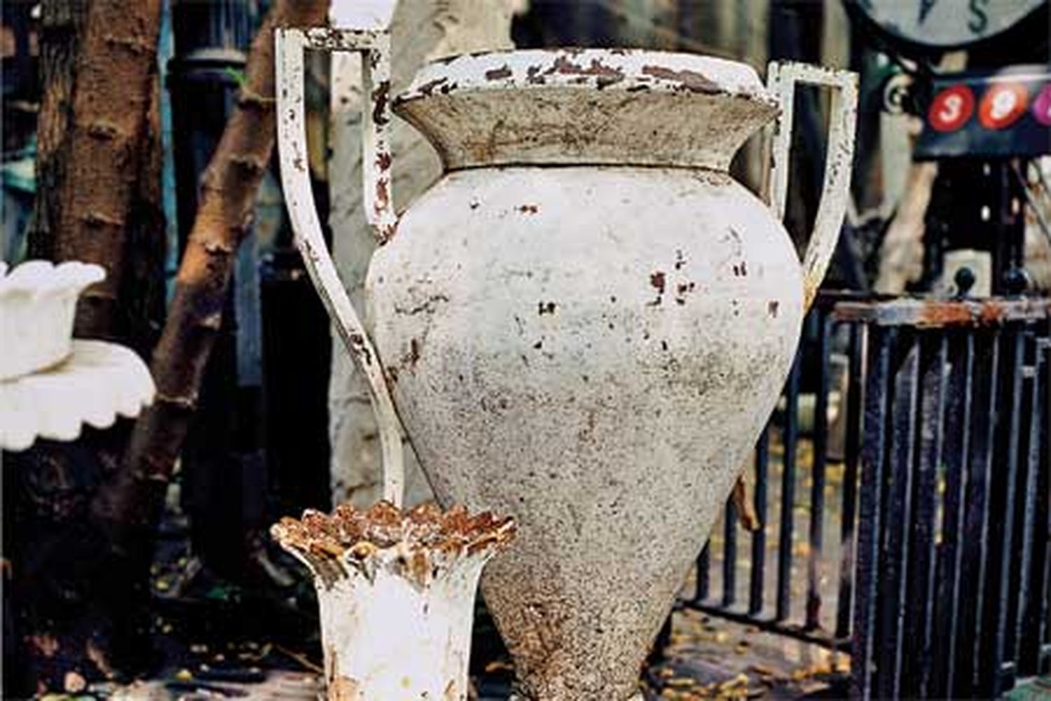 A victorian style garden urn.