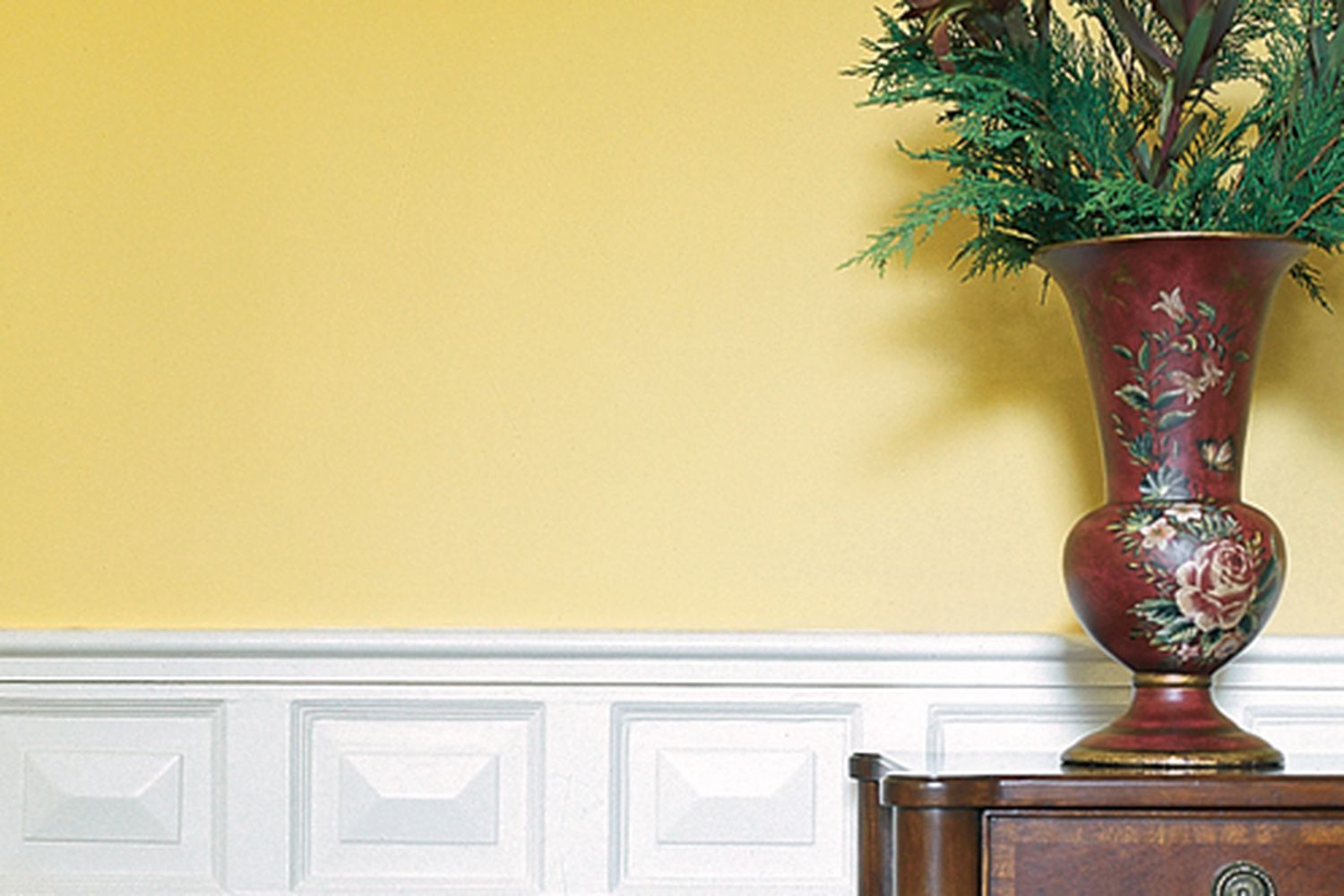 a white semigloss paint on a wall
