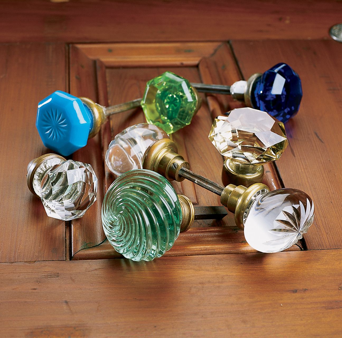 Glass door deals knobs with locks