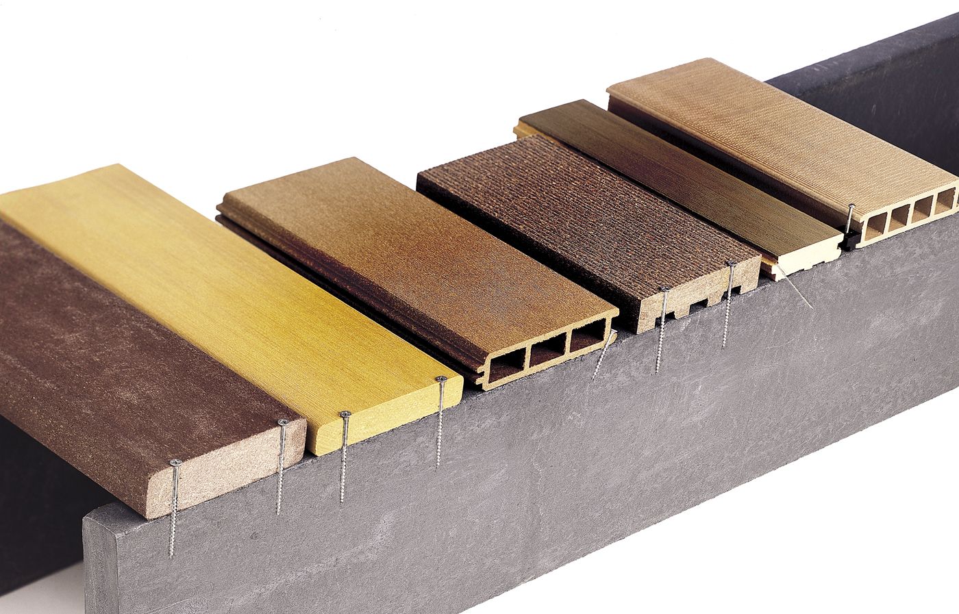 examples of composite lumber options for high-tech decks