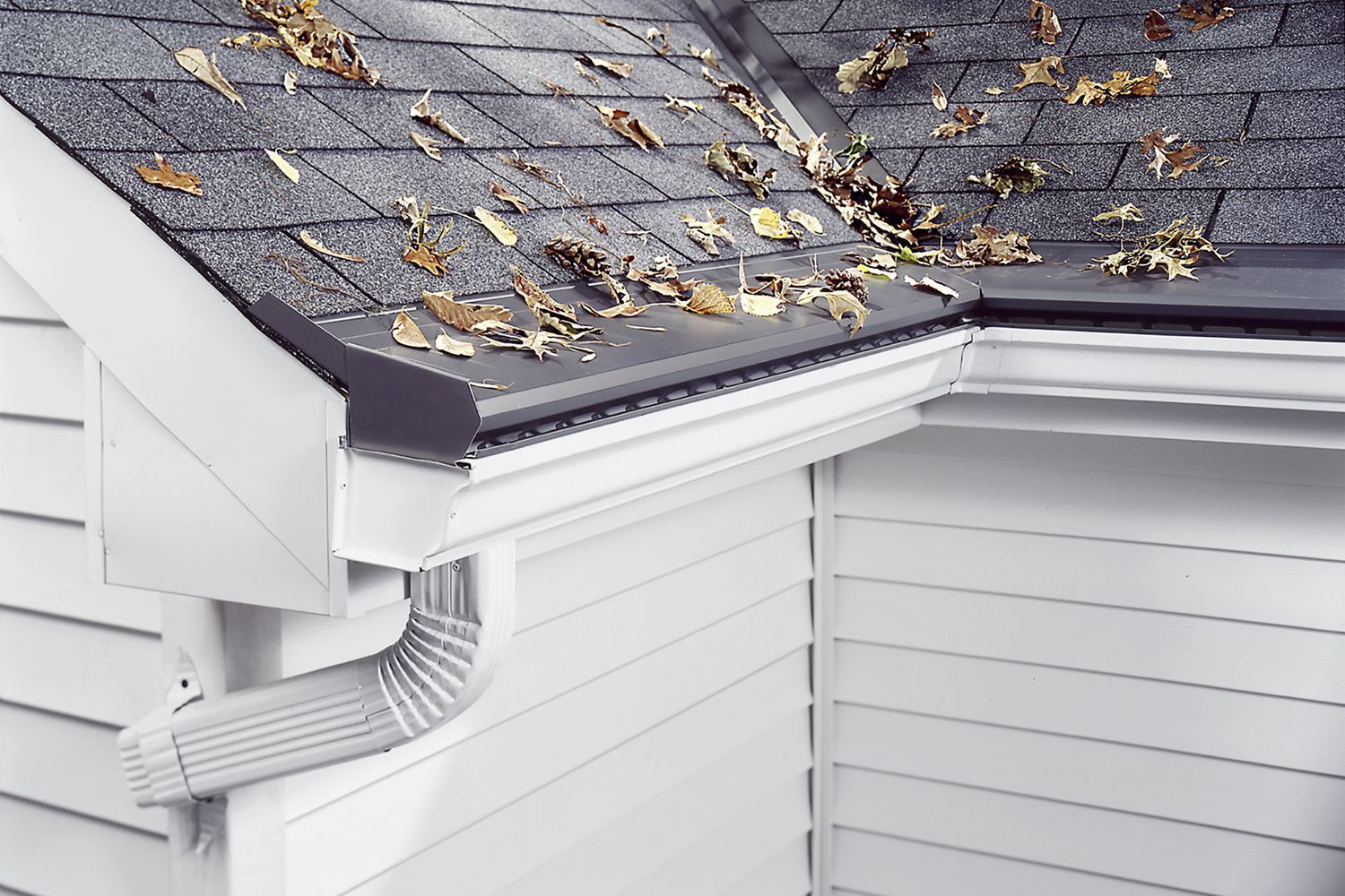 Gutters that are clear and not clogged.