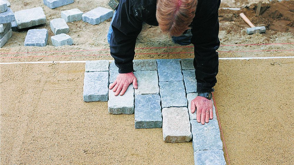 Installing pavers