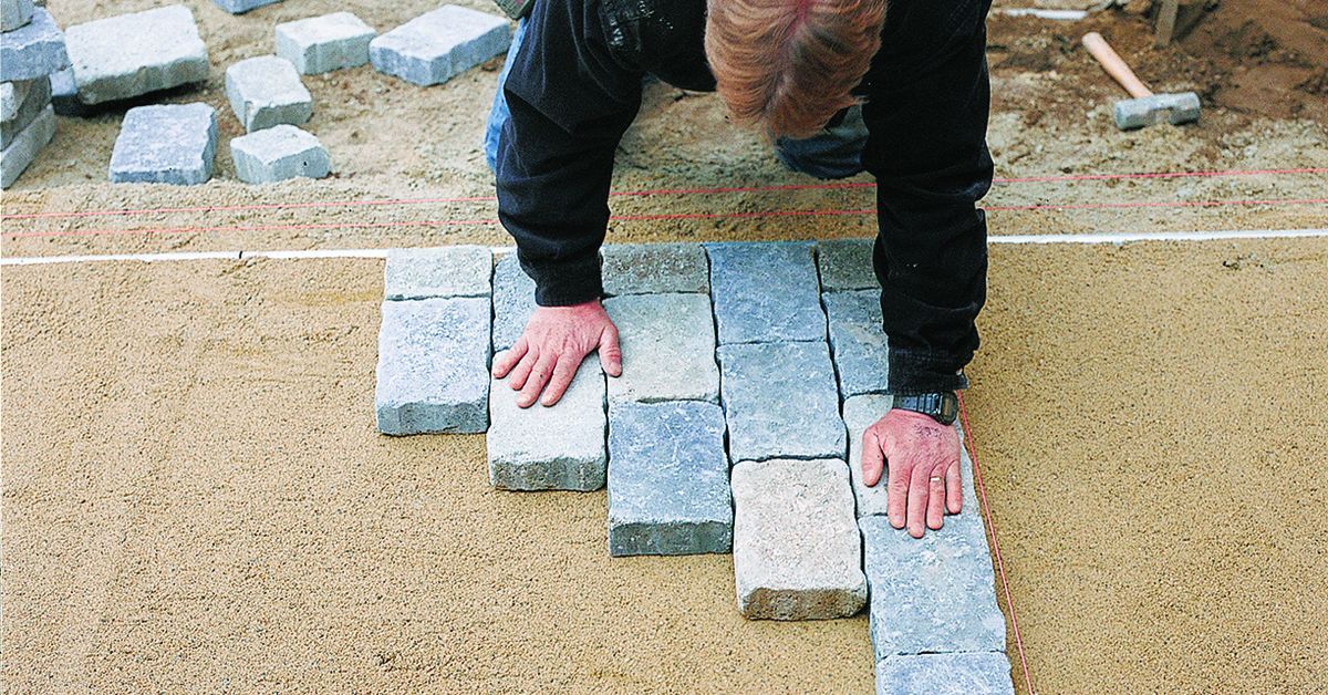 Installing pavers