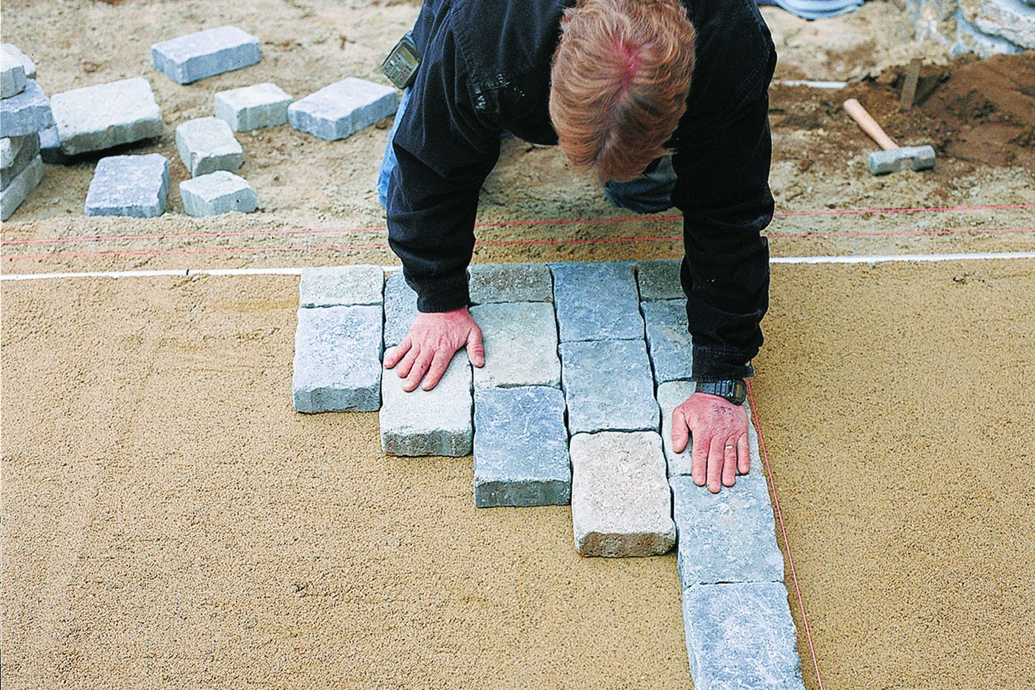 Installing pavers