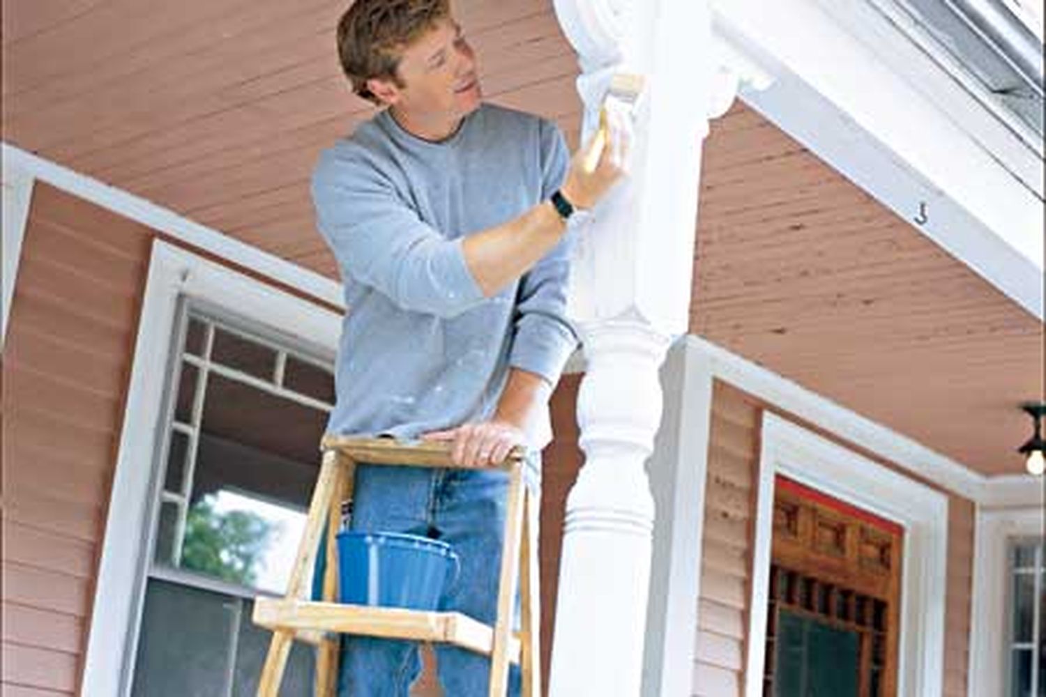 working a ladder safely