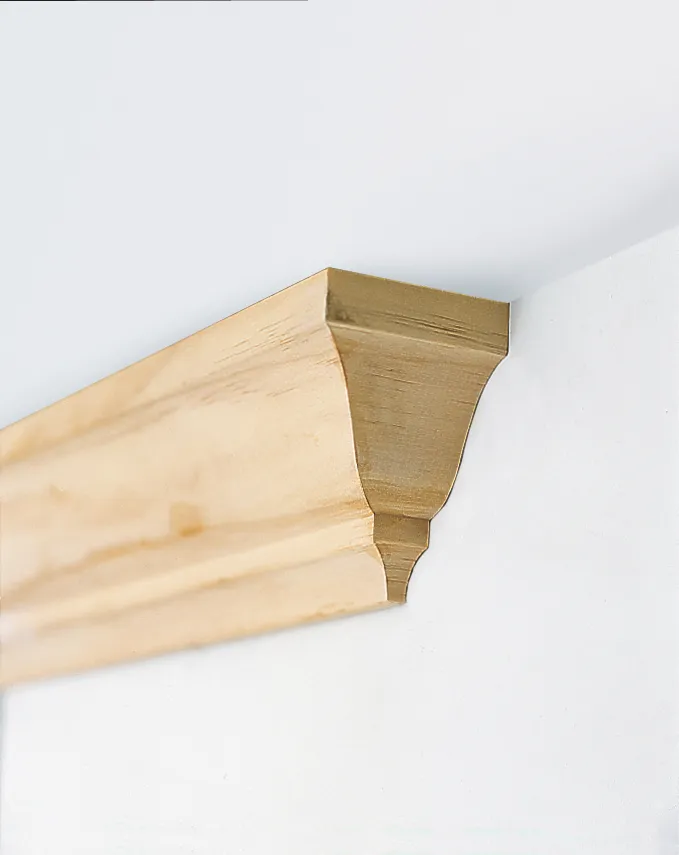 Light colored wood for crown molding