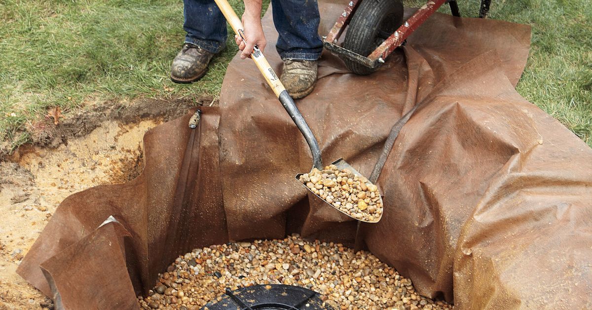 Dry Well Tank With Stones