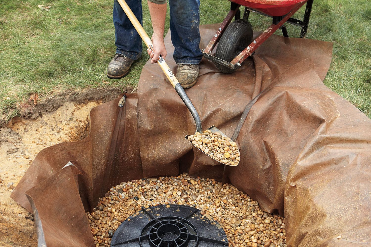 Dry Well Tank With Stones