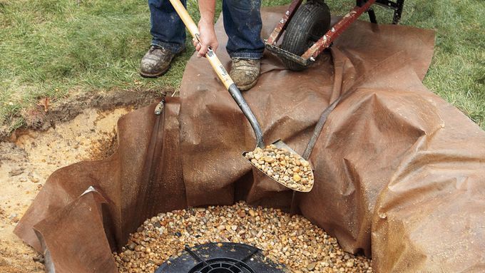 Dry Well Tank With Stones