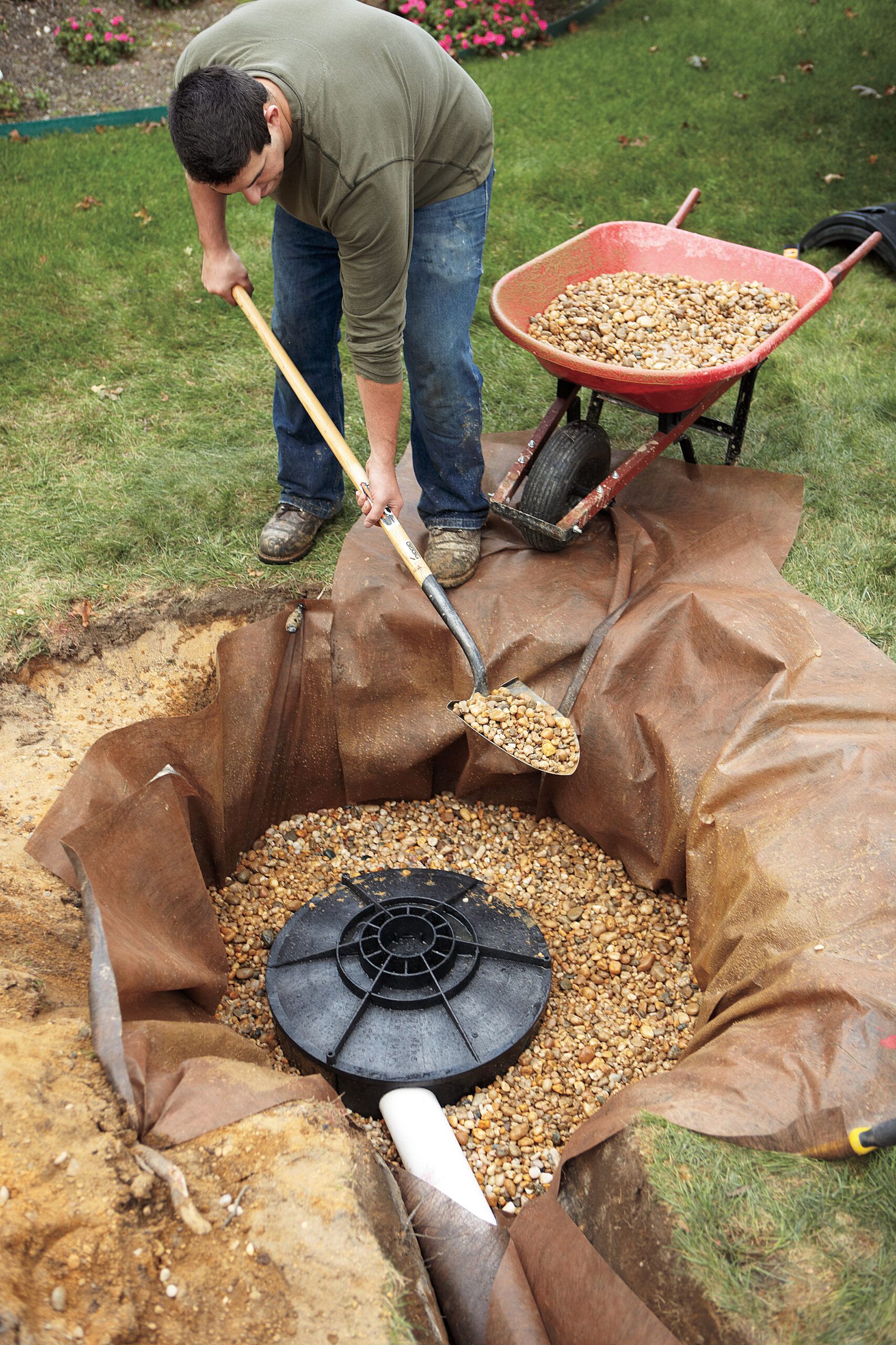 Dry Well Tank With Stones