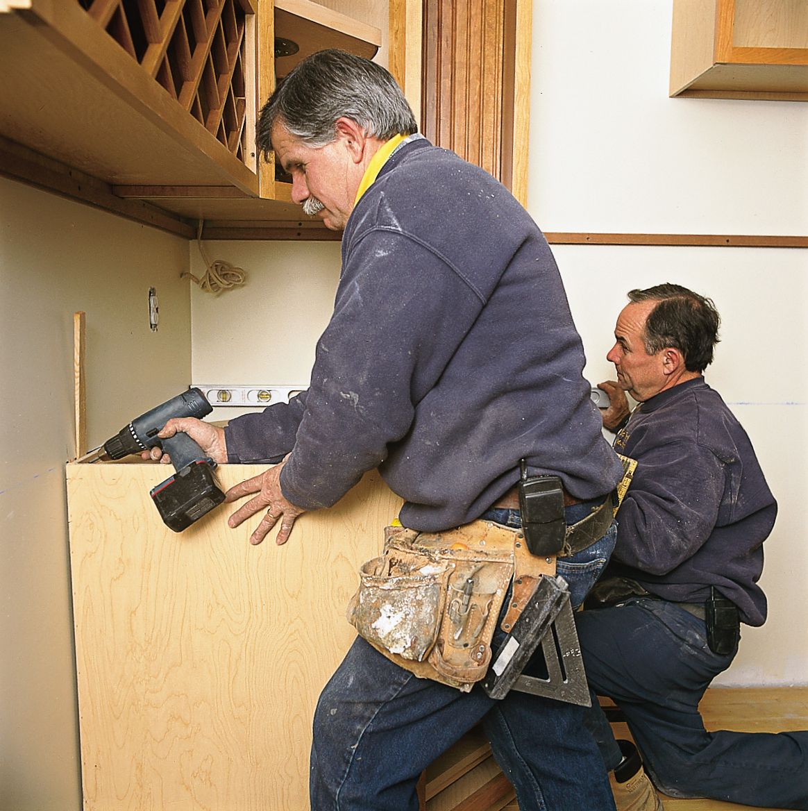 Install Remaining Base Cabinets