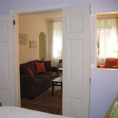 An open bedroom.