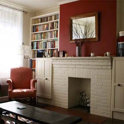 An upgraded living room in a small apartment.