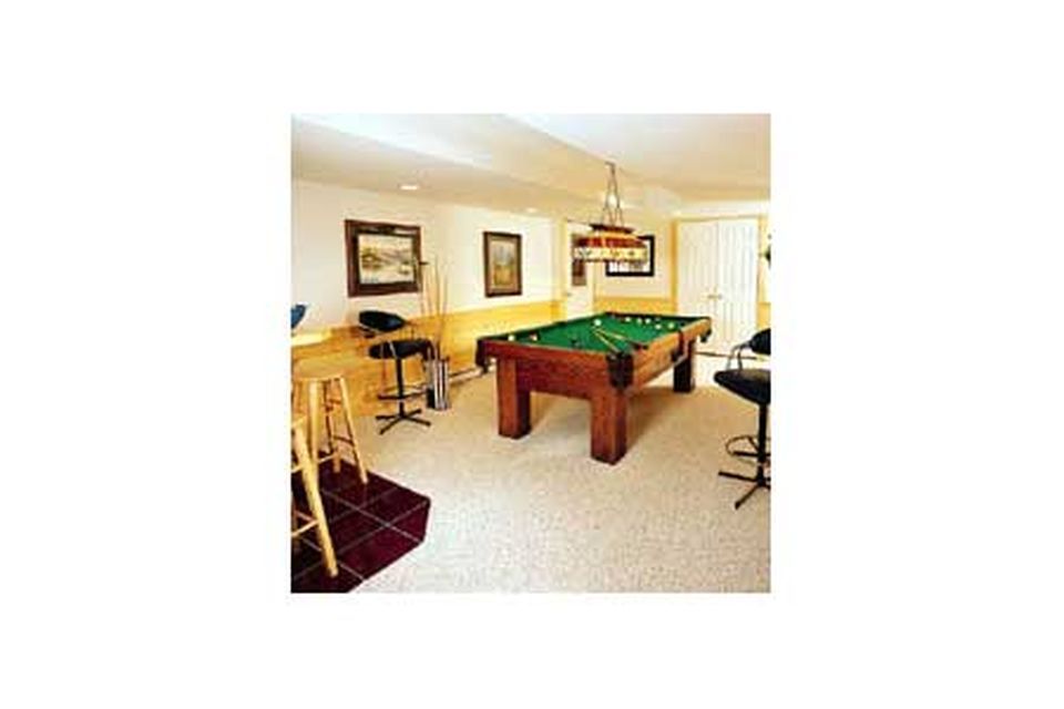A renovated basement.
