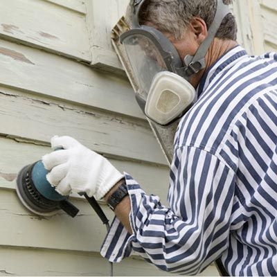 using a power sander