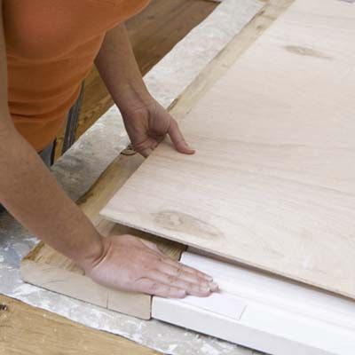 Attaching the backer board