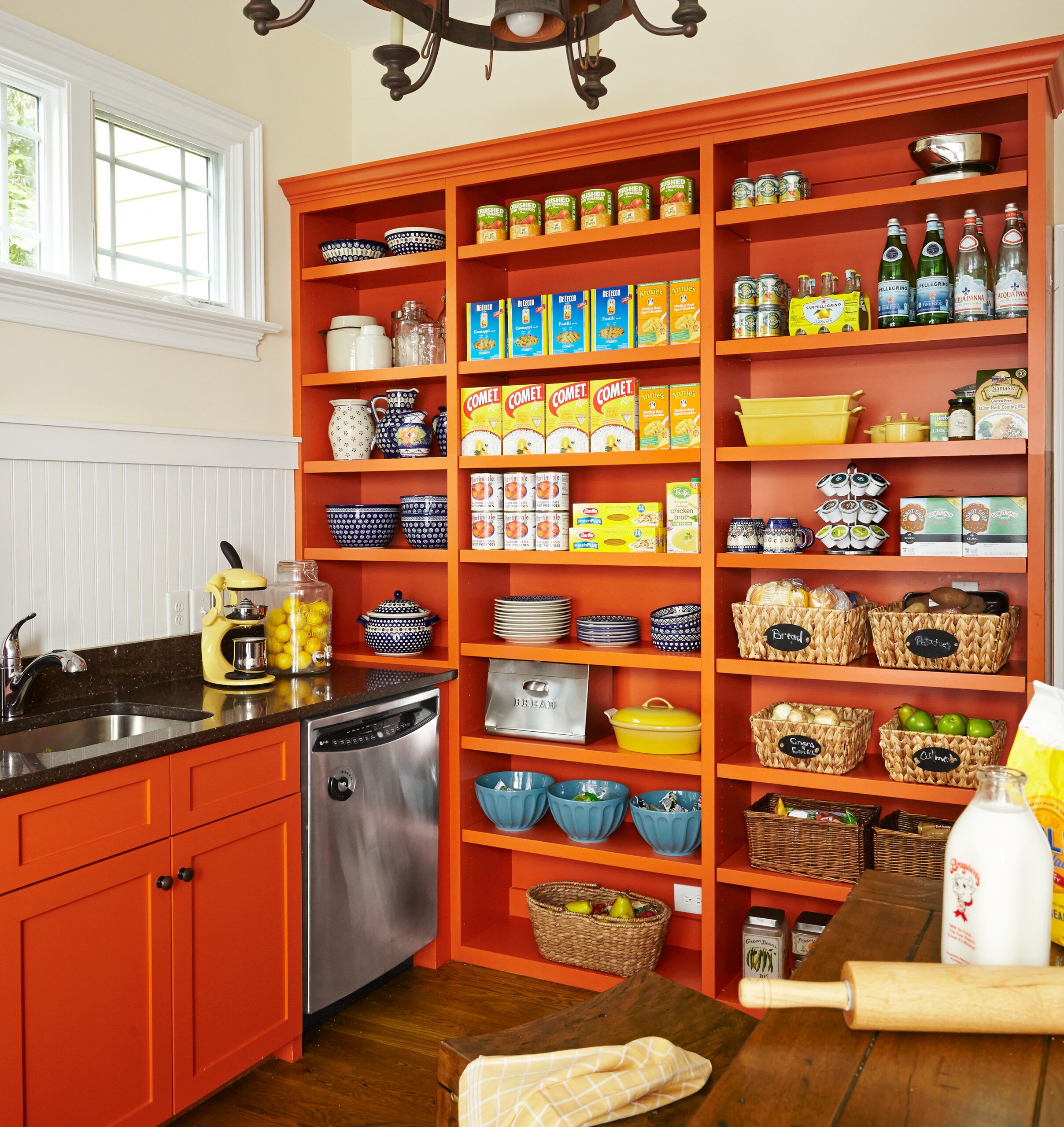 Shelf-Depth Pantry Bin with Divider