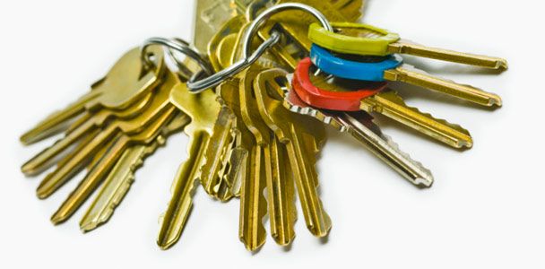 A set of house keys.