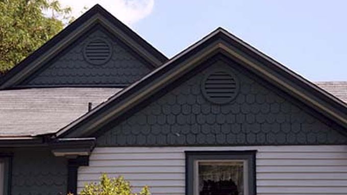 Photo of a residential house with sufficient attic ventilation