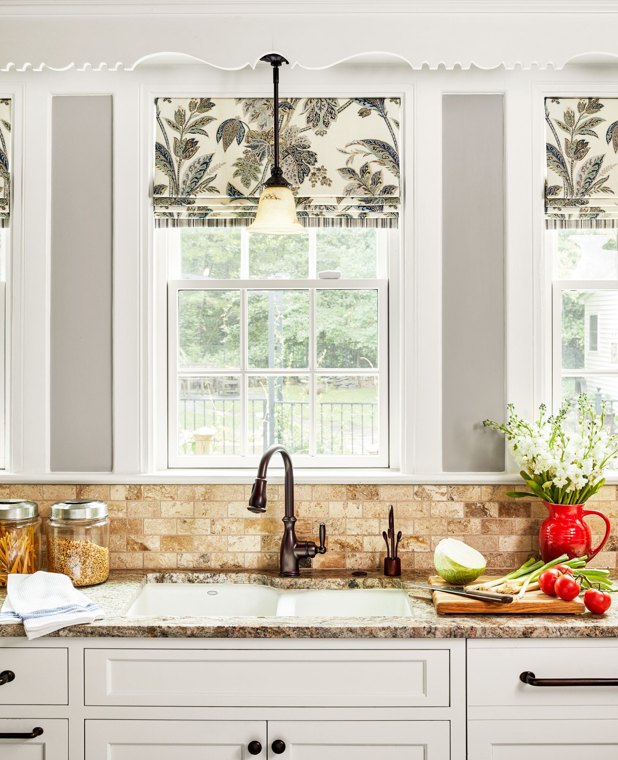 Not sure I like the backsplash all the way up like this one