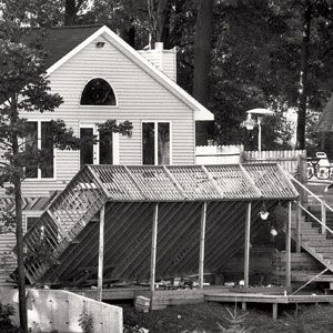 When the deck on this house near Kalamazoo, Michigan, fell during a party in 1992—killing a 57-year-old woman standing beneath it—building officials were perplexed: It appeared to have been bolted into place. A closer look revealed that the lag bolts—giant screws—had penetrated only the sheathing of the house and were not anchored into anything solid.