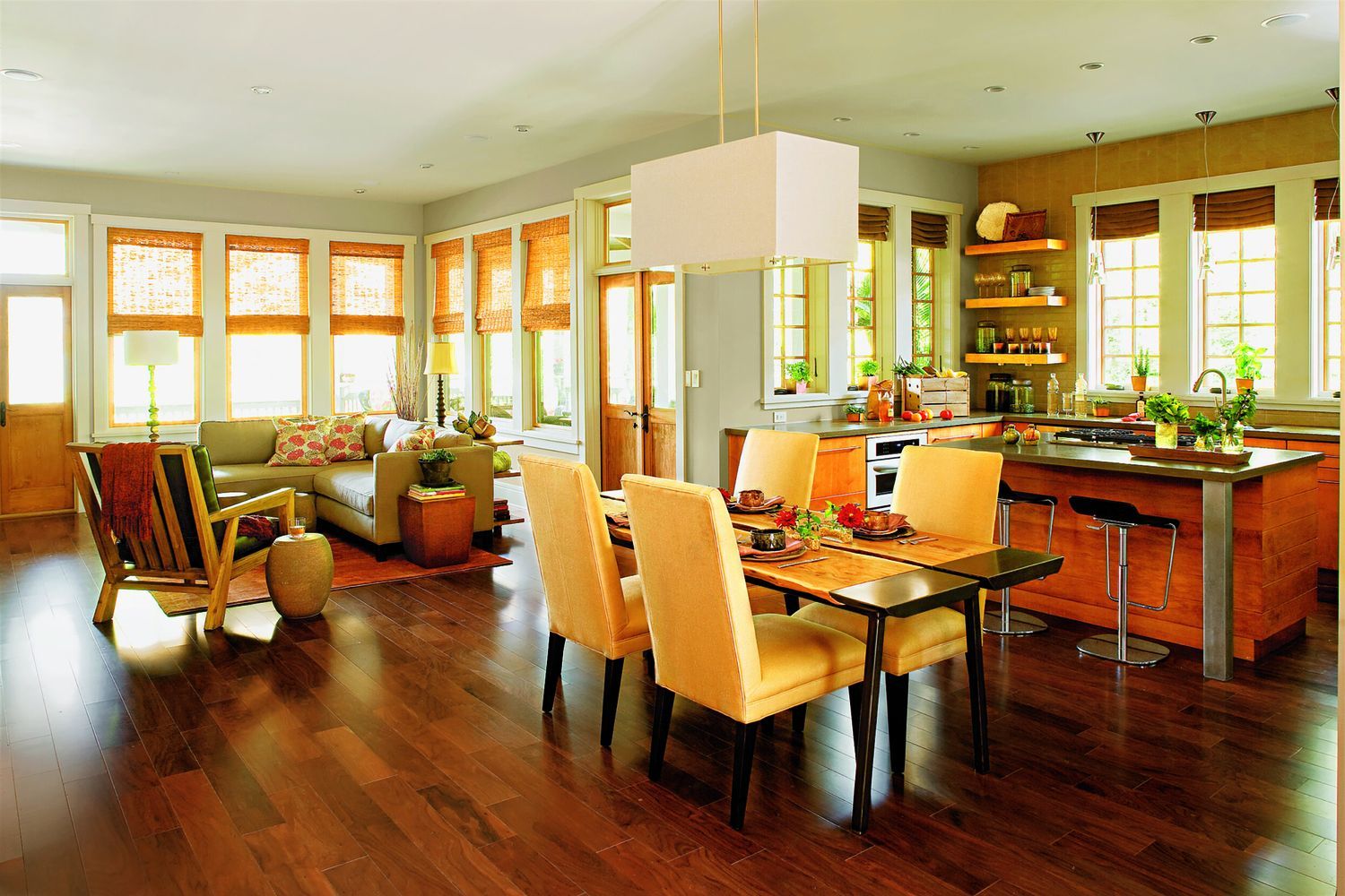 Rooms with hardwood flooring.