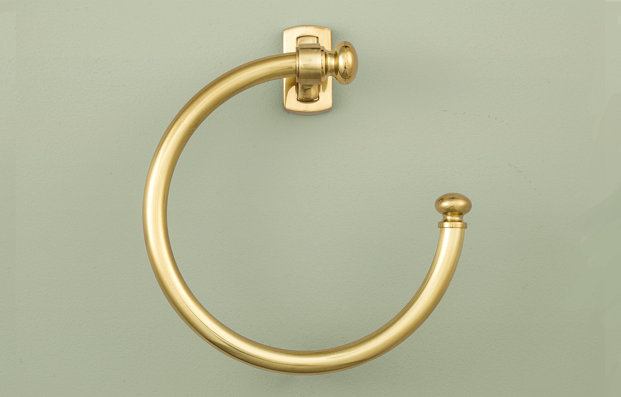 AMEROCK 6 Hanging Towel Ring - Polished Chrome & Brass