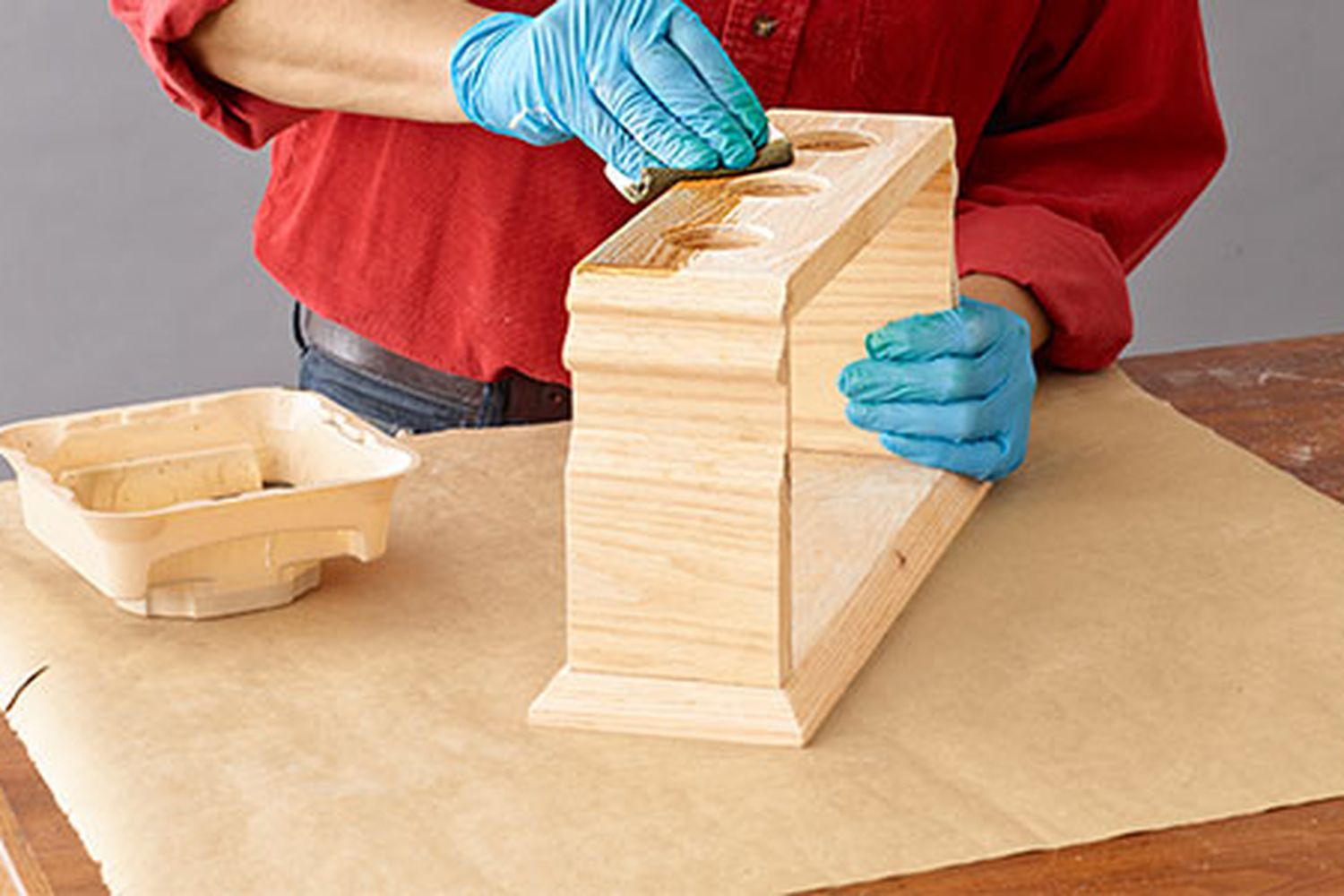 repairing a wood staining mistake
